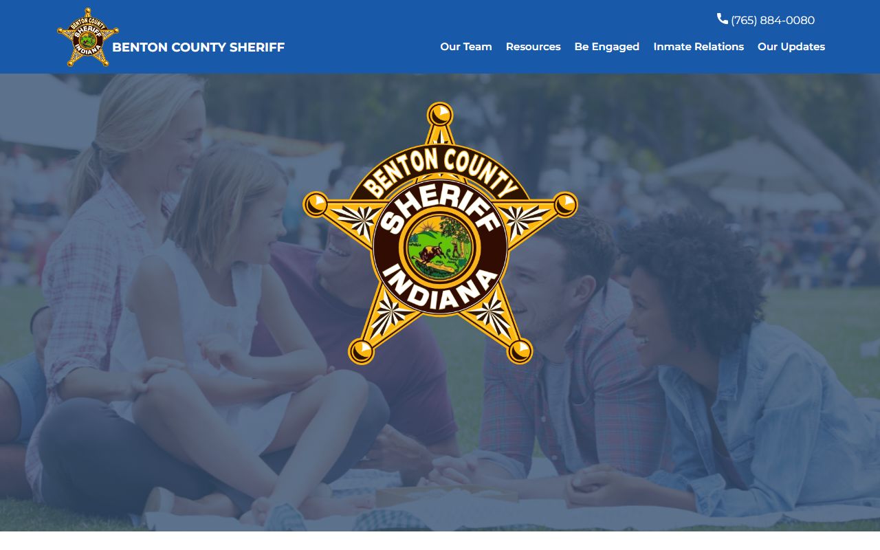 Benton County Sheriff's Office website for jail roster